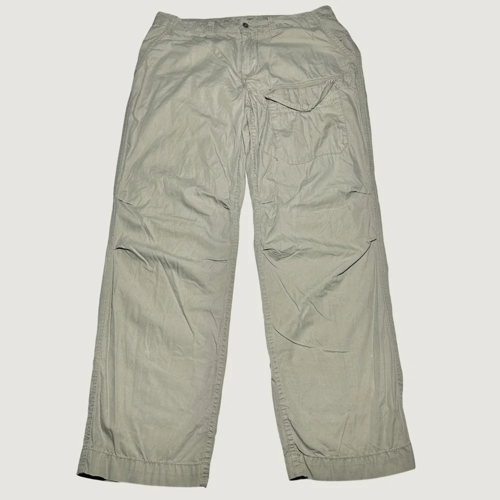 Polo Ralph Lauren Cargo Pants Men 34x32 Roll Up Leg Outdoors Hiking Tan Khaki
